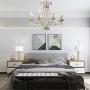 ForeverLighting,FL-62936,American Country Style Luxury Crystal Chandelier E12 8 Lights LED Pendant Light Fixture Suitable for Dining Room/Living Room