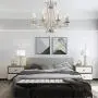 ForeverLighting,FL-62936,American Country Style Luxury Crystal Chandelier E12 8 Lights LED Pendant Light Fixture Suitable for Dining Room/Living Room