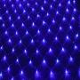 LED String Lights Net Mesh Lights 9.8ft x 6.6ft 200 Dimmable with Controller Tree-wrap with 8 Modes for Wedding Christmas Outdoor Garden (Blue)
