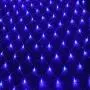 LED String Lights Net Mesh Lights 9.8ft x 6.6ft 200 Dimmable with Controller Tree-wrap with 8 Modes for Wedding Christmas Outdoor Garden (Blue)