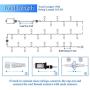 JMEXSUSS 173ft 500 LED Christmas Lights Outdoor Waterproof String Lights Plug in Indoor String Lights for Christmas (Blue)