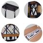 KOSTOMO Wood Kitchen Island Lighting Farmhouse Pendant Dining Room Chandelier Hanging Fixture Ceiling Light 5 E26 Lights