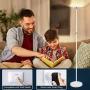 Outon Floor Lamp Modern, LED Torchiere Lamp 30W 2400LM, Tall Standing Lamp with 3 Color Temperatures & Stepless Dimmer & Remote & Touch Control & USB Charging Port for Living Room Bedroom(White)