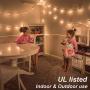 Afirst Outdoor String Lights 50Ft with 50+3 Edison Bulbs Hanging Lights for Patio Backyard Party Wedding Indoor Outdoor Lighting Afirst Outdoor String Lights 50Ft with 50+3 Edison Bulbs Hanging Lights for Patio Backyard Party Wedding Indoor Outdoor Lighting