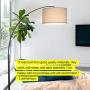 Brightech Logan - Contemporary Arc Floor Lamp w. Marble Base - Over The Couch Hanging Light On Arching Pole - Modern Living Room Lighting Matches Decor & Gets Compliments - Black Brightech Logan - Contemporary Arc Floor Lamp w. Marble Base - Over The Couch Hanging Light On Arching Pole - Modern Living Room Lighting Matches Decor & Gets Compliments - Black