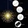 Kainuoa 2 Pack Firework Lights 200 LED 8 Mode Battery Operated Waterproof Fairy Lights with Remote,New Year 2021 Hanging Lights Starburst Sphere Lights for Party Festive Indoor & Outdoor