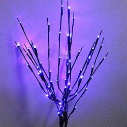 AMARS 2 Pack Lighted Branches Lights Battery Operated Twig Willow Decorative LED Branch for Vase Home Decoration 29.5 Inches 20leds (Blue)