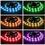 Phopollo Led Strip Lights Color Changing 32.8ft Flexible 5050 RGB Led Lights Kit with 12v Power Supply and 44 Key Ir Remote Controller