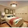 SEELIGHT Lighting, 3-Light Chrome Finish Crystal LED Flush Mount Light Fixture, Ceiling Light for Bedroom, Dining Room, Hallway Etc. LED Bulbs Included