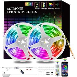 LED Strip Lights, 52FT RGB LED Light Strips, 16 Million Colors Changing with Phone APP Control, LED Lights for Bedroom, Kitchen, Party, DIY Decoration