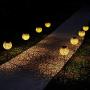Ulmisfee Garden Solar Lights Pathway Outdoor Solar Stakes Lights, Waterproof Decorative Metal Olive Lights for Yard, Lawn, Patio, Courtyard (Garden Solar Lights C)