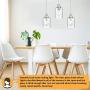 Industrial Pendant Lighting, Adjustable Hanging Light Fixtures, Clear Glass Shade Pendant Light, Vintage Farmhouse Mini Hanging Ceiling Lamp for Kitchen Living Room Bedroom Hallway, E26 Base, 3-Pack