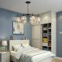 Modern Sputnik Glass Chandelier Globes, Nordic Farmhouse Mid-Century Ceiling Chandelier Pendant Lights with 8 Lights E26 Bulbs, Chandelier Light Fixture for Living Dining Room Restaurant