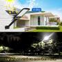 RuoKid 80W Solar Street Lights Outdoor Lamp, 84 LEDs 1500lm IP67 Light with Anti Broken Remote Control Mounting Bracket, Dusk to Dawn Security Led Flood Light for Yard, Garden, etc.