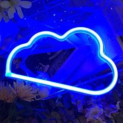 Protecu Cloud Light Neon Sign, LED Signs for Bedroom Neon Signs for Wall Decor, Neon Lights Light Up Signs for Kids Living Room, Birthday, Wedding Party, Christmas, New Year Home Decor (Blue)