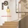 PUZHI HOME Industrial Wall Sconce Pulley Wall Lamp 1-Light Wall Light Fixtures for Indoor Lighting Bathroom Kitchen Living Room -Bronze Finished