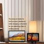 Dreamholder Table Lamp with 3 USB Charging Ports, Modern Desk Lamp with AC Outlet and Phone Stands, Perfect Bedside Lamp for Bedroom, Living Room, Office (Pack of 2)