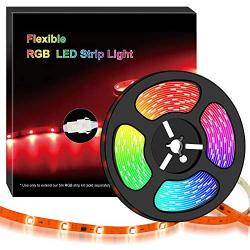 Smart LED Light Strip Extension - Moobibear 3.3 ft/ 1m Rope Light, Extendable,Cuttable, Multicolor, Dimmable, Music Sync, Tape Strip Lights, App & Voice controll for 16.4ft RGB LED Strip