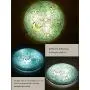 SUSUO Mosaic Design Blue Stained Glass Flush Mount Ceiling Light with Moon and Star Pattern Vingte Art Deco Ceiling Fixture for Bedroom Living Room Hallway Kitchen Bar