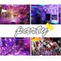 Disco Ball Party Lights Portable Rotating Lights Sound Activated LED Strobe Light 7 Color with Remote and USB Plug in for Car Home Room Parties Kids Birthday Dance Wedding Show Club Pub Xmas (1 Pack)