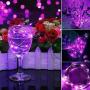 Cocoselected Purple Fairy Lights Plug in,33ft 100 Micro LEDs String Lights Twinkle Lights Remote Control Teen Girls Bedroom Decor Kids Night Light… (Purple 33ft USB)