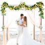 FLCSIed 2 AA Batteries Powered 20 LED Silver String Fairy Lights with Sunflowers and Timer Function, Warm White