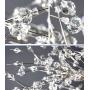 Garwarm Modern Firework Chandeliers,Crystal Chandelier Pendant Lighting,Ceiling Lights Fixtures for Living Room Bedroom Restaurant,8-Light,Gold
