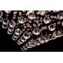 Saint Mossi Chandelier Modern K9 Crystal Raindrop Chandelier Lighting Flush Mount LED Ceiling Light Fixture Pendant Lamp for Dining Room Bathroom Bedroom Livingroom 5 GU10 Bulbs Required H18 W16 L16