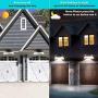 LED Gutter Lights Outdoor,SMY Upgrade Solar Gutter Lights with Adjustable Bracket, IP55 Waterproof Solar Fence Lights for Patio, Garden, Wall, Yard, Attic, Walkway (6pack, Pure White)