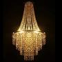 Luxurious Crystal Chandelier with Octagon Shape Crystal Lighting Fixture Pendant Lamp for Dining Room Bedroom Living Room 3 E26 LED Bulbs (Transparent Pewter 1)