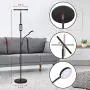 Floor Lamp - Dimunt LED Floor Lamps for Living Room Bright Lighting, 27W/2000LM Main Light and 7W/350LM Side Reading Lamp, Adjustable 3 Colors 3000K/4500K/6000K Tall Lamp with Remote & Touch Control