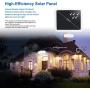 Gelpal LED Solar Security Motion Sensor Outdoor Lights with 3 Adjustable Heads Ultra Bright 1600LM 6500K and IP65 Waterproof Flood Lights for Garden, Backyard, Pathway, Garage & Patio(White)