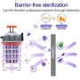 UV-C Temporary Work Light UV-C Light High-Power Cleaner Hanging Portable 80W 800W Equiv 250nm Lamp Good for Living Room Bedroom Household