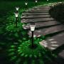 UMICKOO Solar Lights Outdoor, 8 Pack Auto Changing Solar Pathway Colorful Bright Glass Garden Lights,Waterproof Solar Powered Landscape Lights for Lawn Patio Courtyard Walkway Yard (Warm White)