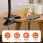 LED Desk Lamps, HOKEKI Bedside Lamp, Table Lamps for Bedroom, clamp Light, Office Lamp, 3 Lighting Modes, Adjustable Brightness, USB Charging, 360° Flexible Gooseneck Book Light