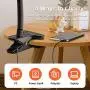 LED Desk Lamps, HOKEKI Bedside Lamp, Table Lamps for Bedroom, clamp Light, Office Lamp, 3 Lighting Modes, Adjustable Brightness, USB Charging, 360° Flexible Gooseneck Book Light