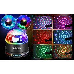 Party Lights,SOLMORE Disco Ball Disco Lights DJ Light Strobe Lamp Stage Strobe Effects Sound Activated Party Lights for Home Room Dance Parties Birthday Bar Karaoke Xmas Wedding Show Club Pub