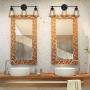 HAITRAL 3 Lights Bathroom Vanity Lights , Industrial Black Wall Lights with Metal Lampshade, Farmhouse Vanity Lights for Bathroom, Kitchen, Living Room