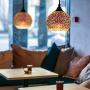 JEUNEU Modern 3D Colourfull Glass Pendant Light Firework Lamp Kitchen Decor Lighting Fixture (1-Pack)