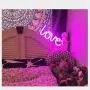 ENUOLI Pink Love Shaped Night Lights LED Neon Signs USB or Battery Operated Night Lights Lamps Art Decor Wall Decoration Table Lights Neon Signs Decorative for Home Party Bedroom Living Room …