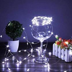 Koxly Fairy String Lights , 12 Pack 7ft 20 20 LED Starry Light CR2032 Battery Included Operated Decorative Twinkle Strings for Indoor Bedroom Outdoor Wedding Party Christmas Festival Decorations