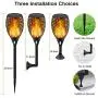Staaricc 6Pack-33LED Solar Lights Outdoor, Solar Torch Light with Flickering Flame for Halloween&Christmas, Waterproof Festive Decoration&Romantic Landscape Lights for Garden Pathway-Auto On/Off