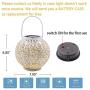 Solar Big Lantern Hanging Garden Outdoor Lights Metal Waterproof LED Table Lamp Decorative