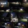 Solar Lights, PERFECTDAY Solar Motion Sensor Light Super Bright Outdoor 128 LED Security Lighting White, 2PK