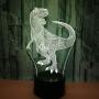 Dinosaur 3D Night Light Lamp Jurassic Tyrannosaurus T-Rex LED Lamps Baby Nursery Nightlight Kids Room Home Décor Xmas Birthday Toys Gifts 7 Color Changing