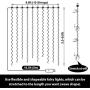 HXWEIYE 300LED Fairy Curtain Light (Upgrade Two Kinds of Light Clips) with Remote 8 Modes Times，USB Plug-in Fairy String Light for Bedroom, Parties, Walls, Windows （9.8x9.8Ft, White）