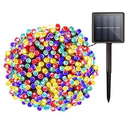 Solar Christmas String Lights Outdoor - 72ft 200 LED 8 Modes Outdoor Fairy String Lights, Waterproof Solar Powered Lights for Garden, Patio, Fence, Holiday, Party, Balcony Decorations (Multicolor)