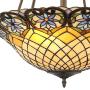 Mila Bronze Pendant Chandelier 24 1/2'' Wide Tiffany Style Art Glass Shade 4-Light Fixture for Dining Room House Foyer Kitchen Island Entryway Bedroom Living Room - Robert Louis Tiffany