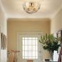 Garwarm Modern Flush Mount Chandelier, Stainless Steel Ceiling Light for Living Room Bedroom Dining Room, 6 Lights Ceiling Light Fixtures Gold Garwarm Modern Flush Mount Chandelier, Stainless Steel Ceiling Light for Living Room Bedroom Dining Room, 6 Lights Ceiling Light Fixtures Gold