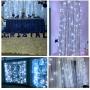 Curtain Lights, Upgrade 8 Lighting Modes Window Fairy Hanging Light, Icicle Christmas Ornaments Lights for Decoration Party Wedding Bedroom (Cool White)
